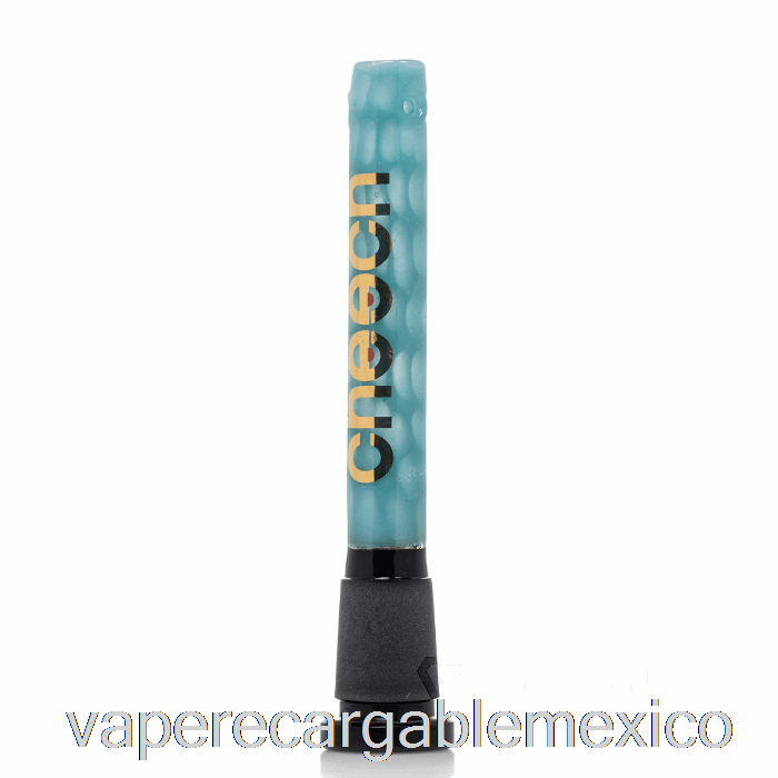 Vape Recargable Cheech Vidrio 4 Pulgadas Panal Downstem Azul Claro